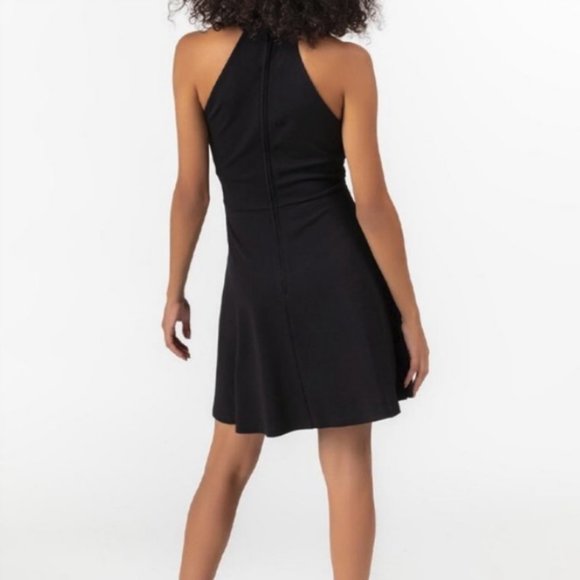 FRANCESCA Collection Blue Rain Black Dress Size M D308 - Picture 2 of 14